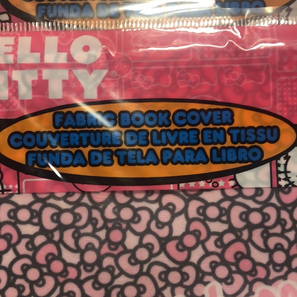 2 Pkgs Hello Kitty Fabric Book Covers - Picture 2 of 4